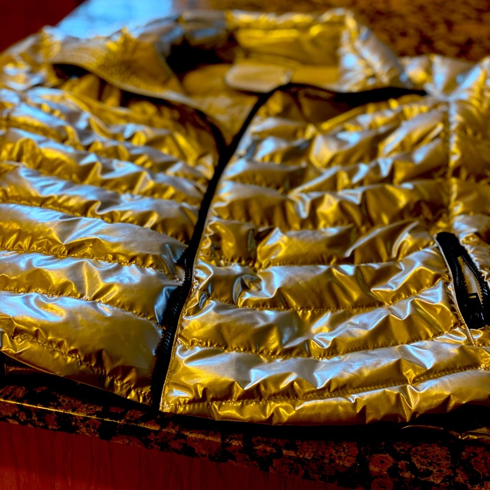 Women’s gap silver puffer coat